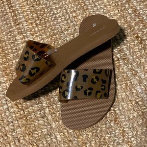 Old Navy Leopard Slides